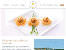 Tablet Screenshot of louisbourgseafoods.ca